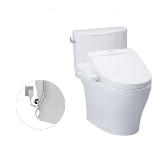 Bồn cầu 2 khối kết hợp nắp điện tử TOTO CS767RW7 (WASHLET)