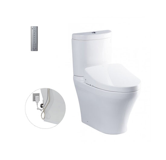 Bồn cầu 2 khối kết hợp nắp điện tử TOTO CS818DW11 (WASHLET)