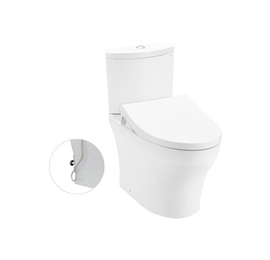 Bồn cầu TOTO 2 khối CS838DE4 (Nắp rửa cơ Ecowasher)