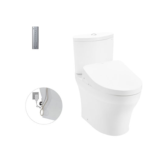 Bồn cầu 2 khối kết hợp nắp điện tử TOTO CS838DW11 (WASHLET)