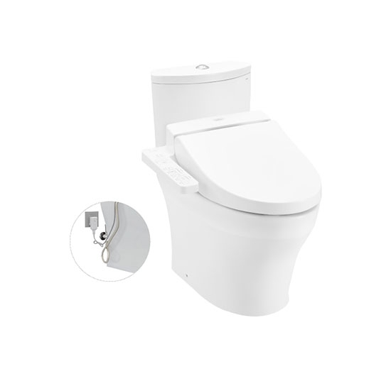 Bồn cầu 2 khối kết hợp nắp điện tử TOTO CS838DW7 (WASHLET)