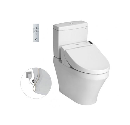 Bồn cầu 2 khối kết hợp nắp điện tử TOTO CS945DNW6 (WASHLET)