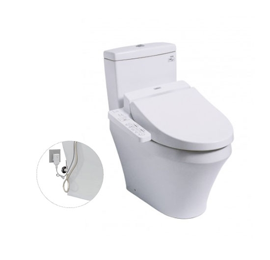 Bồn cầu 2 khối kết hợp nắp điện tử TOTO CS945DNW7 (WASHLET)