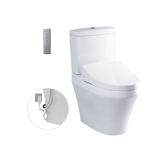 Bồn cầu 2 khối kết hợp nắp điện tử TOTO CS945PDW11 (WASHLET)
