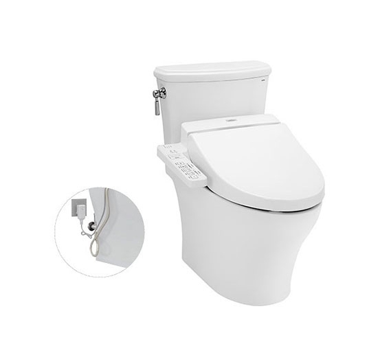 Bồn cầu 2 khối kết hợp nắp điện tử TOTO CS986GW7 (WASHLET)