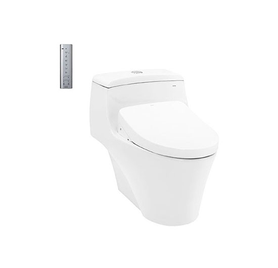 Bồn cầu 1 khối kết hợp nắp điện tử TOTO CW823REAW12 (WASHLET)