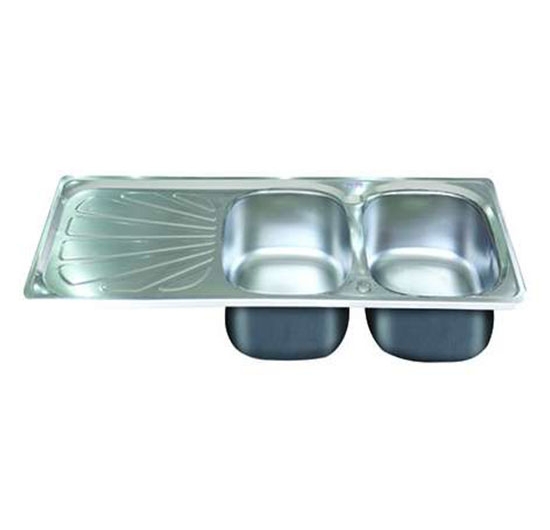 Chậu rửa chén 2 hộc 1 cánh Đại Thành DX12150 (DA01) (Inox 201)