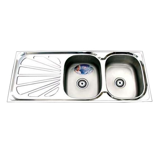 Chậu rửa chén 2 hộc 1 cánh Đại Thành DX12151 (RA01) (Inox 201)