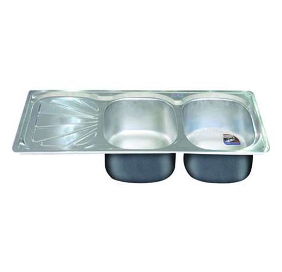 Chậu rửa chén 2 hộc 1 cánh Đại Thành DX12152 (DA03) (Inox 201)