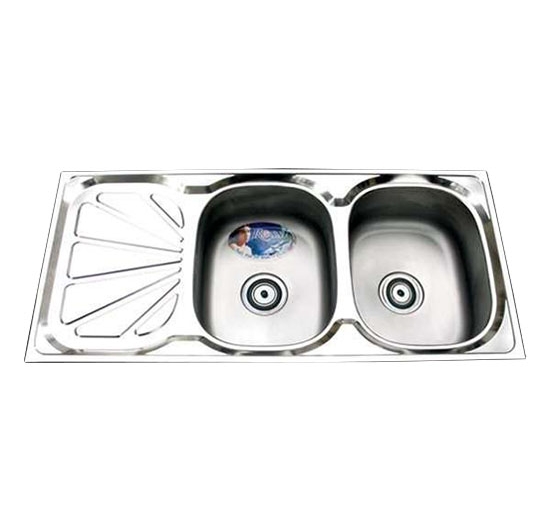Chậu rửa chén 2 hộc 1 cánh Đại Thành DX12153 (RA03) (Inox 201)