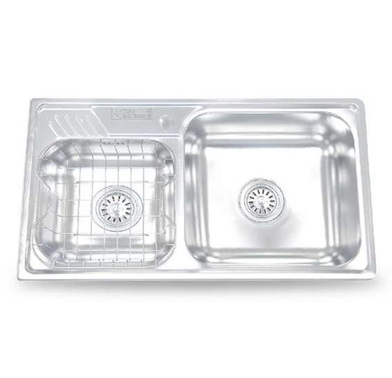 Chậu rửa chén 2 hộc lệch Đại Thành DX42000 (ĐT80) (Inox 304)