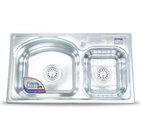 Chậu rửa chén 2 hộc lệch Đại Thành DX42002 (ĐT82) (Inox 304)