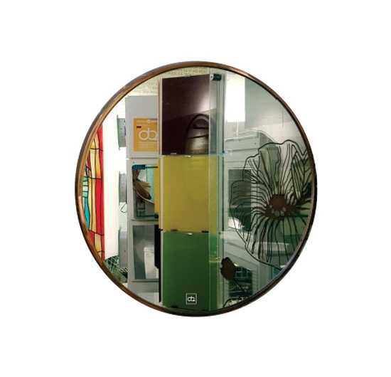 Gương viền Inox mạ Đình Quốc ĐQ 73002 (50x50)