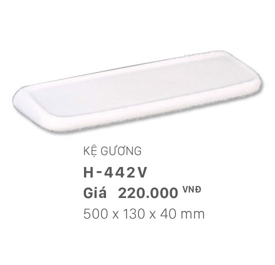 Kệ gương Inax H-442V (Bằng men sứ)