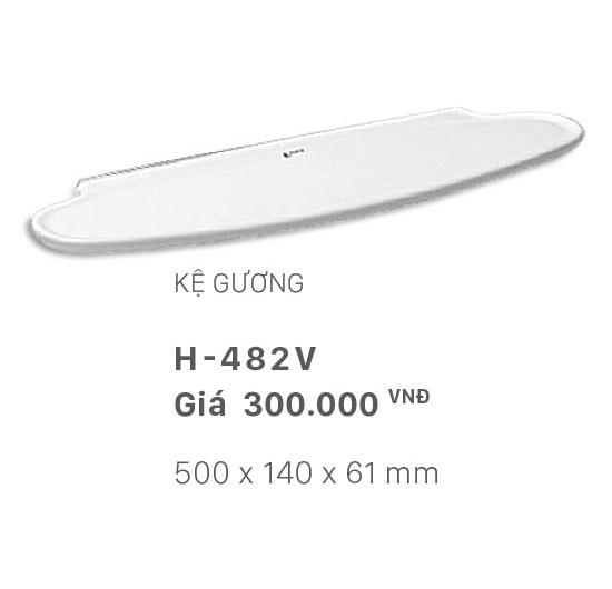 Kệ gương Inax H-482V (Bằng men sứ)
