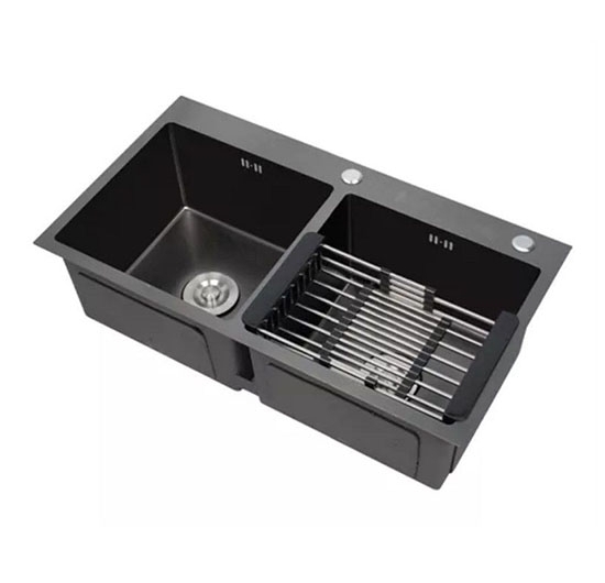 Chậu rửa chén Handmade 2 hộc đều AVH 8245-I2-N (Inox 201 phủ nano)