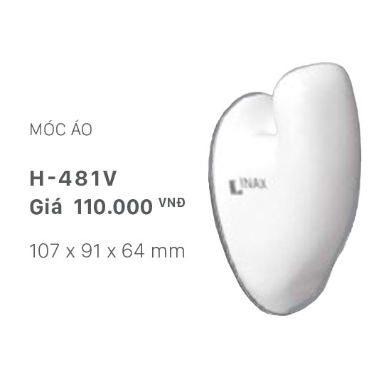 Móc áo Inax H-481V (Bằng men sứ)