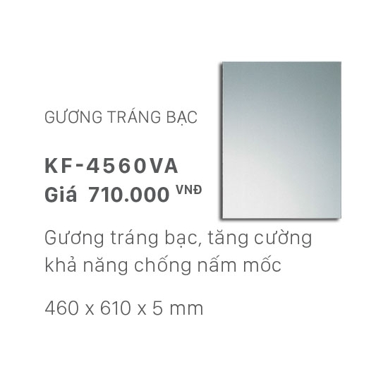 Gương tráng bạc Inax KF-4560VA (46x61)