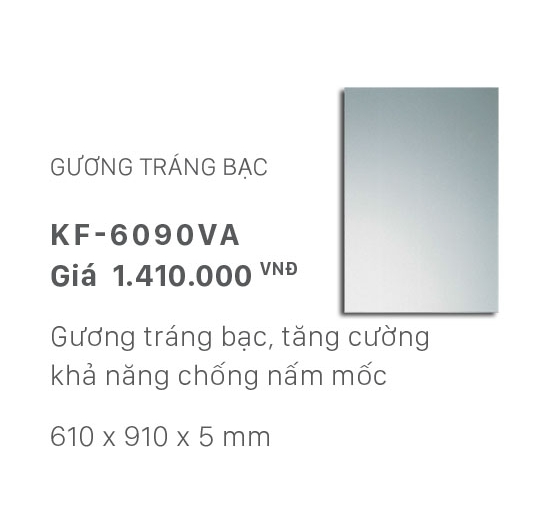 Gương tráng bạc Inax KF-6090VA (61x91)