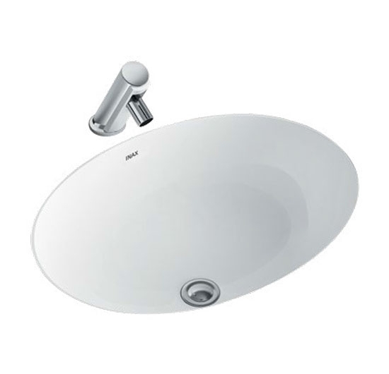 Chậu rửa mặt Lavabo âm bàn (âm mặt đá) Inax AL-2293V (Men AQUA CERAMIC)