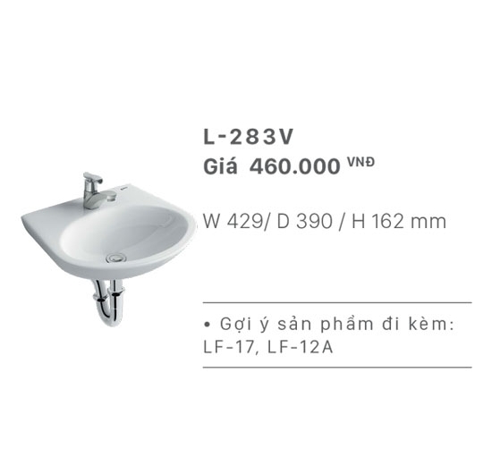 Chậu rửa mặt Lavabo Inax L-283V