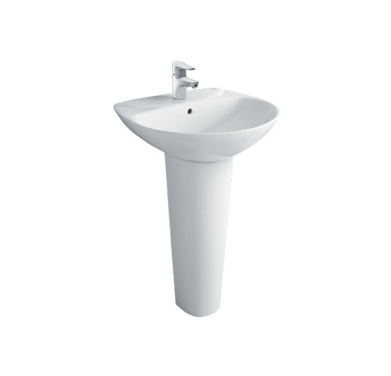 Chậu rửa mặt Lavabo Inax L-285V + chân dài L-288VD