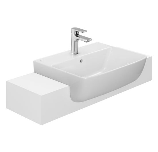 Chậu rửa mặt Lavabo bán âm bàn Inax L-345V
