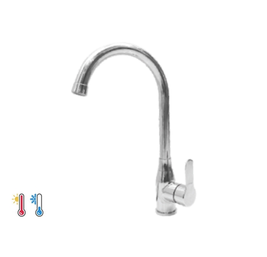Vòi rửa chén Inox 304 nóng lạnh Luxta L3219BS