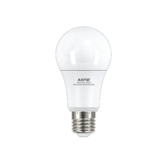 Bóng đèn LED tròn (BULB) 3 chế độ màu MPE LB-9/3C (9W) 