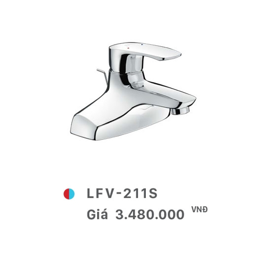 Vòi Lavabo nóng lạnh Inax LFV-211S