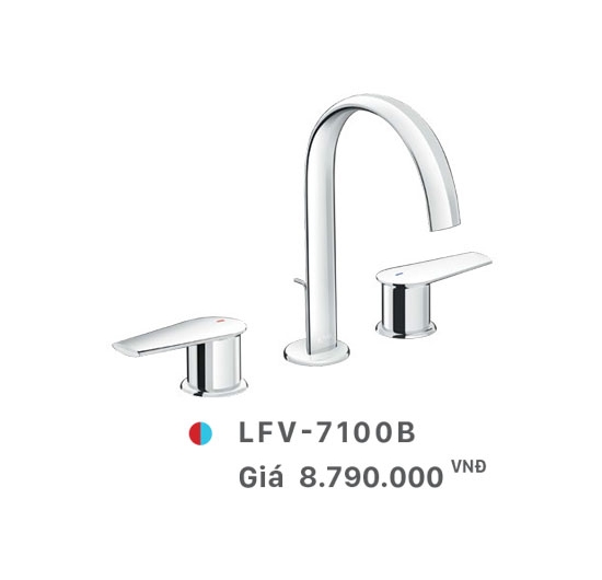 Vòi Lavabo 3 lỗ Inax LFV-7100B