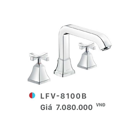 Vòi Lavabo 3 lỗ Inax LFV-8100B