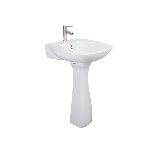 Lavabo treo tường Thiên Thanh  LT65LLT + Chân treo PD0100T
