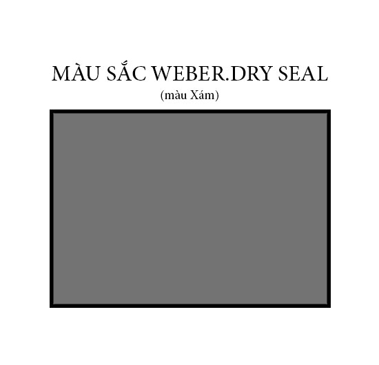 Vữa chống thấm Weber.dry Seal (Xám) (4kg)