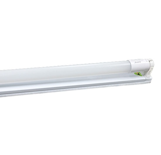 Bộ máng đèn tuýp đơn BATTEN LED TUBE T8 thủy tinh MPE MGT8-110 (9W) (6 tấc) (Trắng/Vàng)