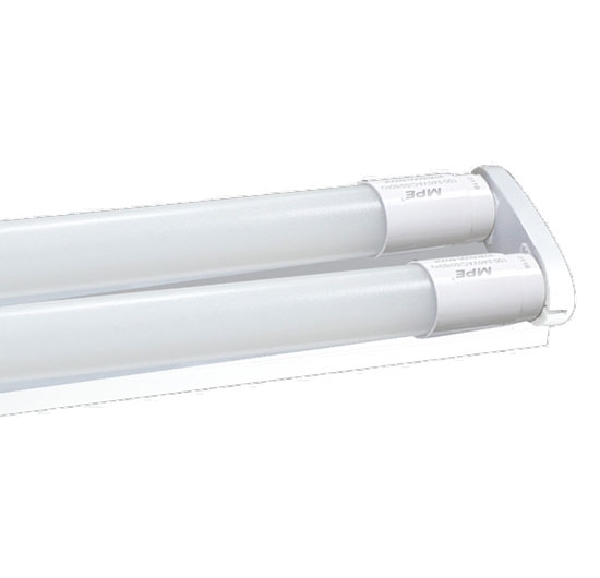 Bộ máng đèn tuýp đôi BATTEN LED TUBE T8 nhựa MPE MNT-210 (2*9W) (6 tấc) (Trắng/Vàng)