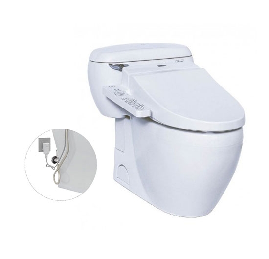 Bồn cầu 1 khối kết hợp nắp điện tử TOTO MS366W7 (WASHLET)