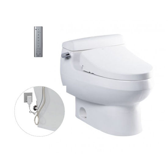 Bồn cầu 1 khối kết hợp nắp điện tử TOTO MS688W11 (WASHLET)