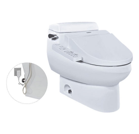 Bồn cầu 1 khối kết hợp nắp điện tử TOTO MS688W7 (WASHLET)