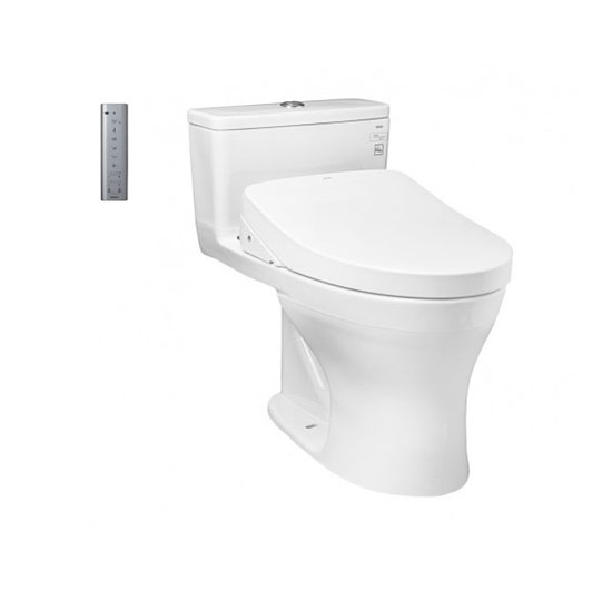 Bồn cầu 1 khối kết hợp nắp điện tử TOTO MS855CDW12 (WASHLET)