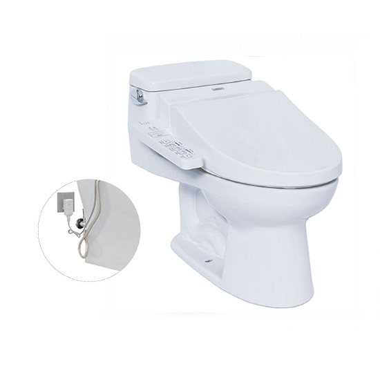 Bồn cầu 1 khối kết hợp nắp điện tử TOTO MS864W7 (WASHLET)