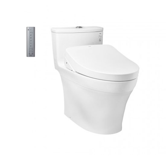 Bồn cầu 1 khối kết hợp nắp điện tử TOTO MS885CDW12 (WASHLET)