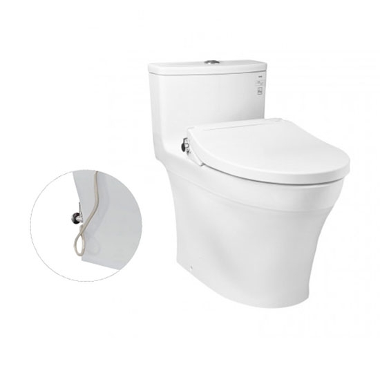 Bồn cầu TOTO 1 khối MS885DE2 (Nắp rửa cơ Ecowasher)