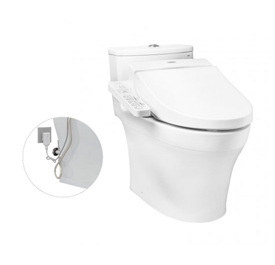 Bồn cầu 1 khối kết hợp nắp điện tử TOTO MS885DW7 (WASHLET)