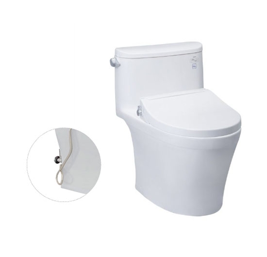 Bồn cầu TOTO 1 khối MS887RE2 (Nắp rửa cơ Ecowasher)