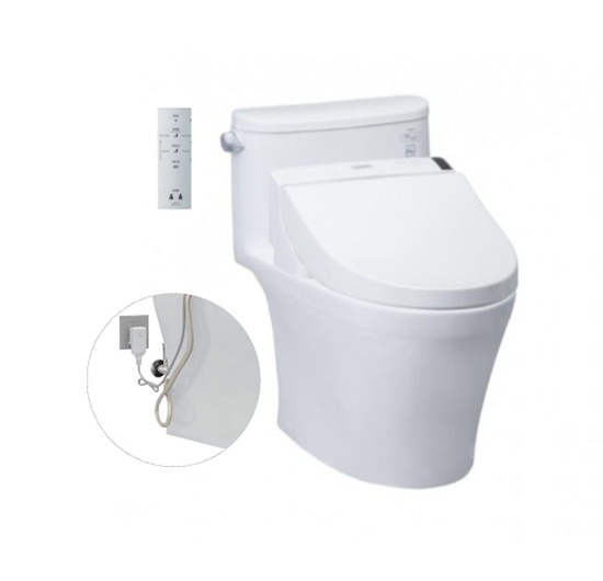 Bồn cầu 1 khối kết hợp nắp điện tử TOTO MS887RW6 (WASHLET)