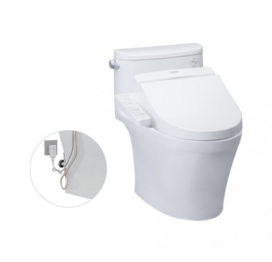 Bồn cầu 1 khối kết hợp nắp điện tử TOTO MS887RW7 (WASHLET)