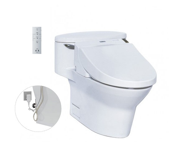 Bồn cầu 1 khối kết hợp nắp điện tử TOTO MS904W6 (WASHLET)