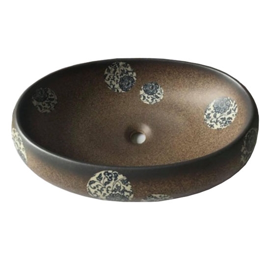Chậu rửa mặt Lavabo đặt bàn giả cổ AVH NGC-07