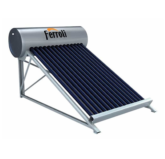 Máy nước nóng NLMT Ferroli Ecosun 160L (Ruột inox 316) (Ống đỏ)